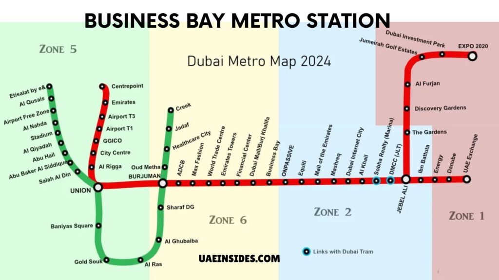 Business Bay Metro Station Map