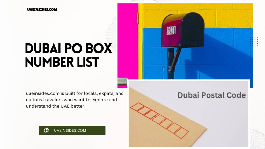 Dubai Postal Code: Where are Dubai Postal Codes?