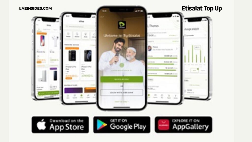 Topping Up the Etisalat Mobile App